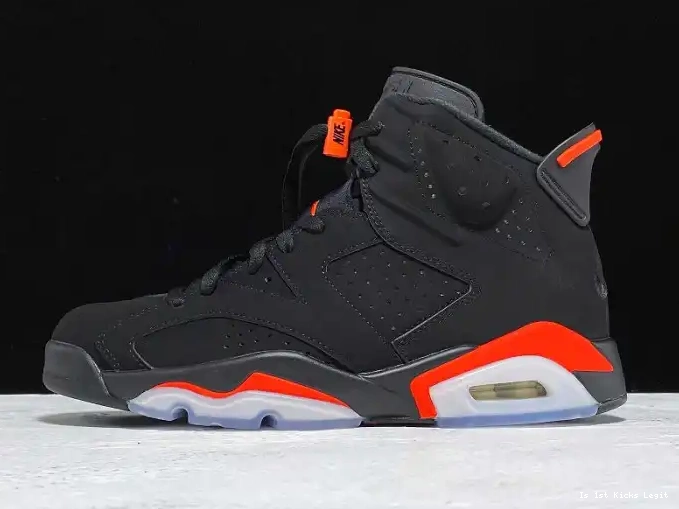 Jordan 6 Air 384664-060 Infrared OG Retro Black 0618